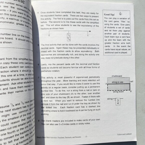 Simply Great Math Activities: Fractions, Decimals, & Percents Workbook Book Pape - Picture 7 of 12